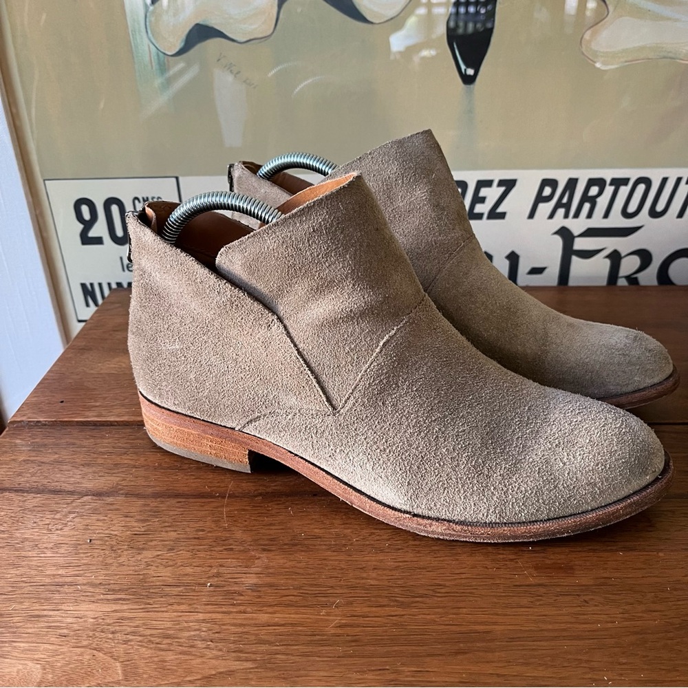 Kork-Ease Ryder Tan Suede Ankle Boots
